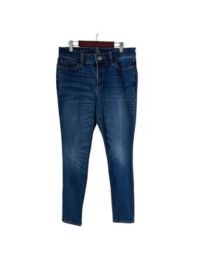 St. John’s Bay Women’s Medium Wash Blue Stretch Denim Skinny Jeans Size 8